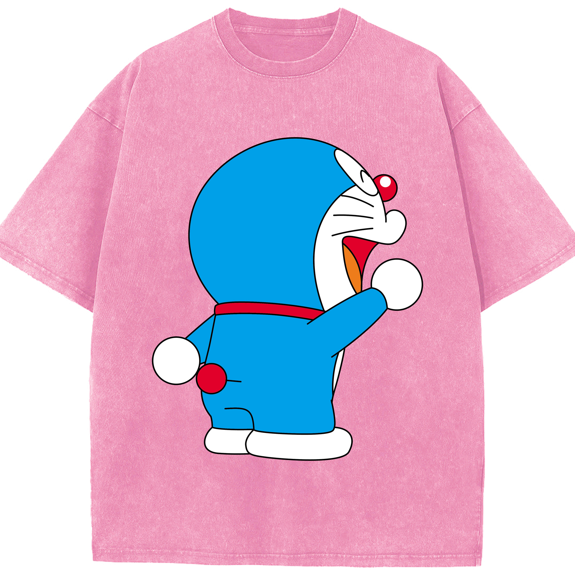 （画像用） ドラえもん Doraemon 綿100% ヴィンテージ風 半袖Tシャツ（フロントプリント）